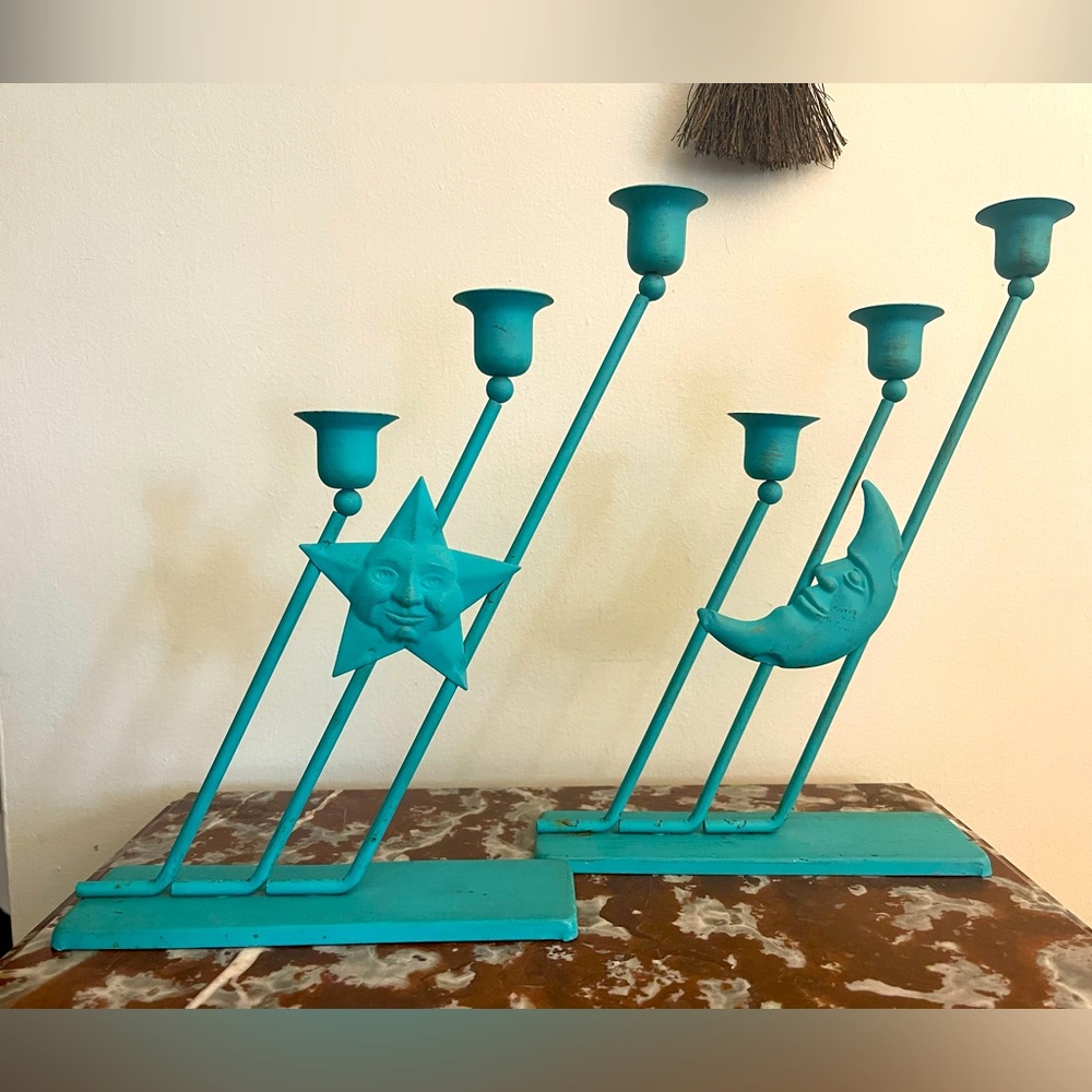 Sun and Moon Candle Holders
